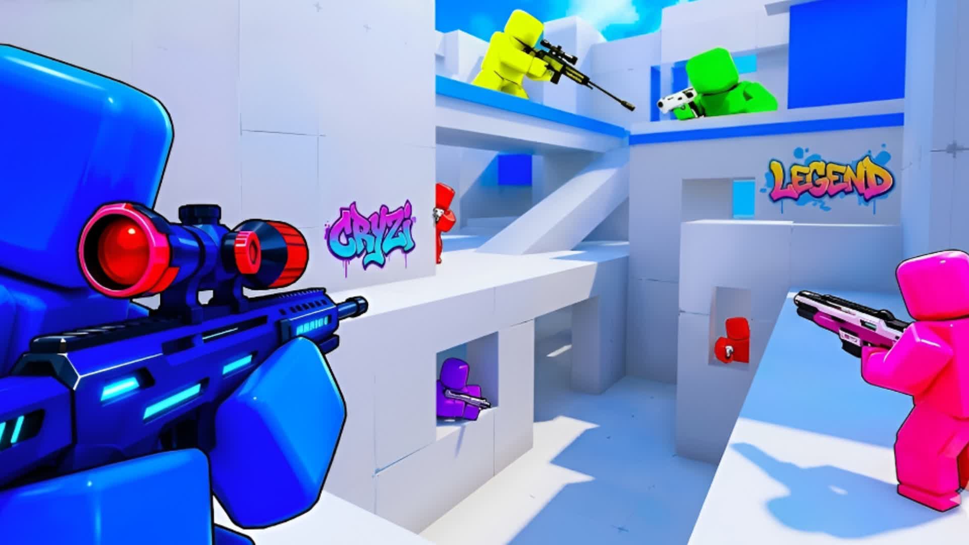 RED VS BLUE 🔴🔵 SECRET GUNS BATTLE 🤫