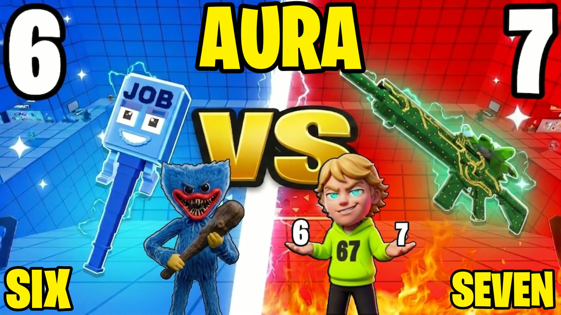 AURAWIN 赤 vs. 青 🔴🔵 クレイジー 67