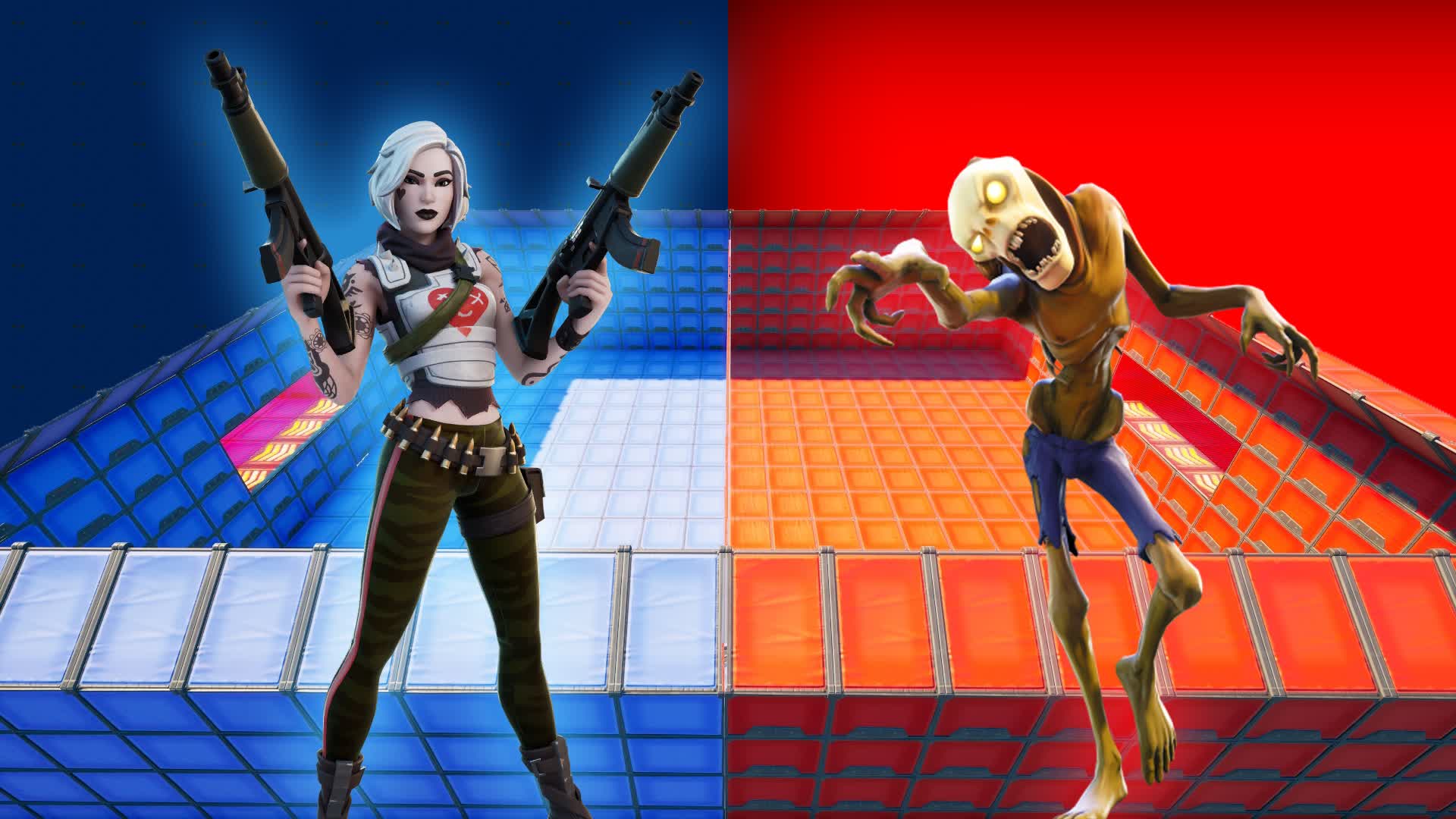 🔴RED VS BLUE ZOMBIES🔵 143759080727 by sxriuz Fortnite Creative Map