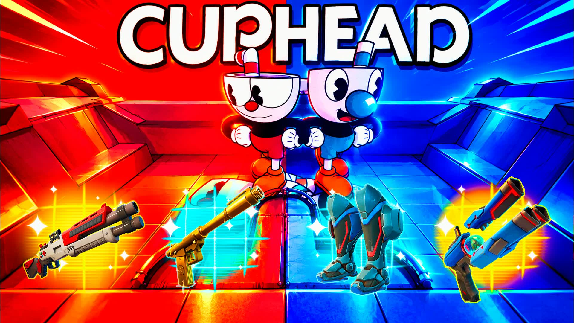 🔴RED VS BLUE🔵CUPHEAD🎲