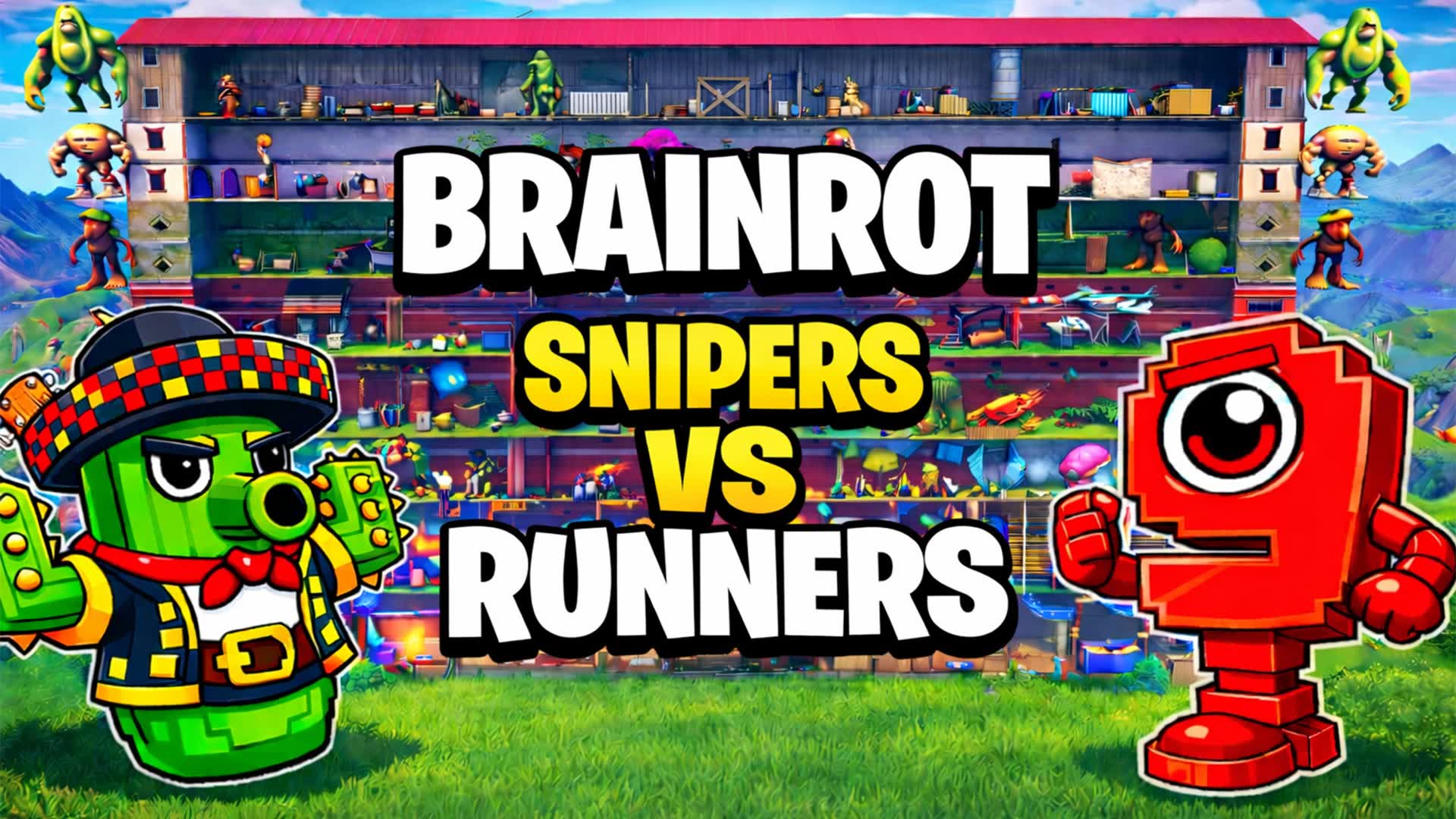 BRAINROT 🎯SNIPERS VS RUNNERS🏃
