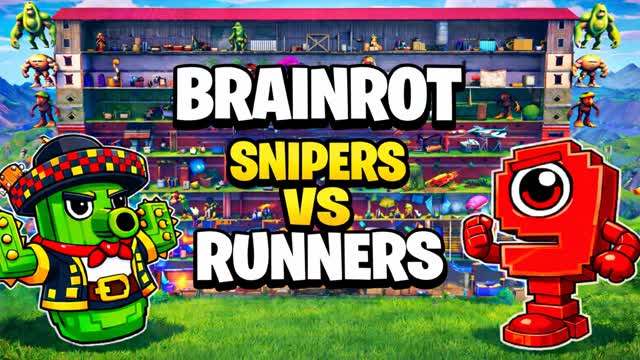 BRAINROT 🎯SNIPERS VS RUNNERS🏃