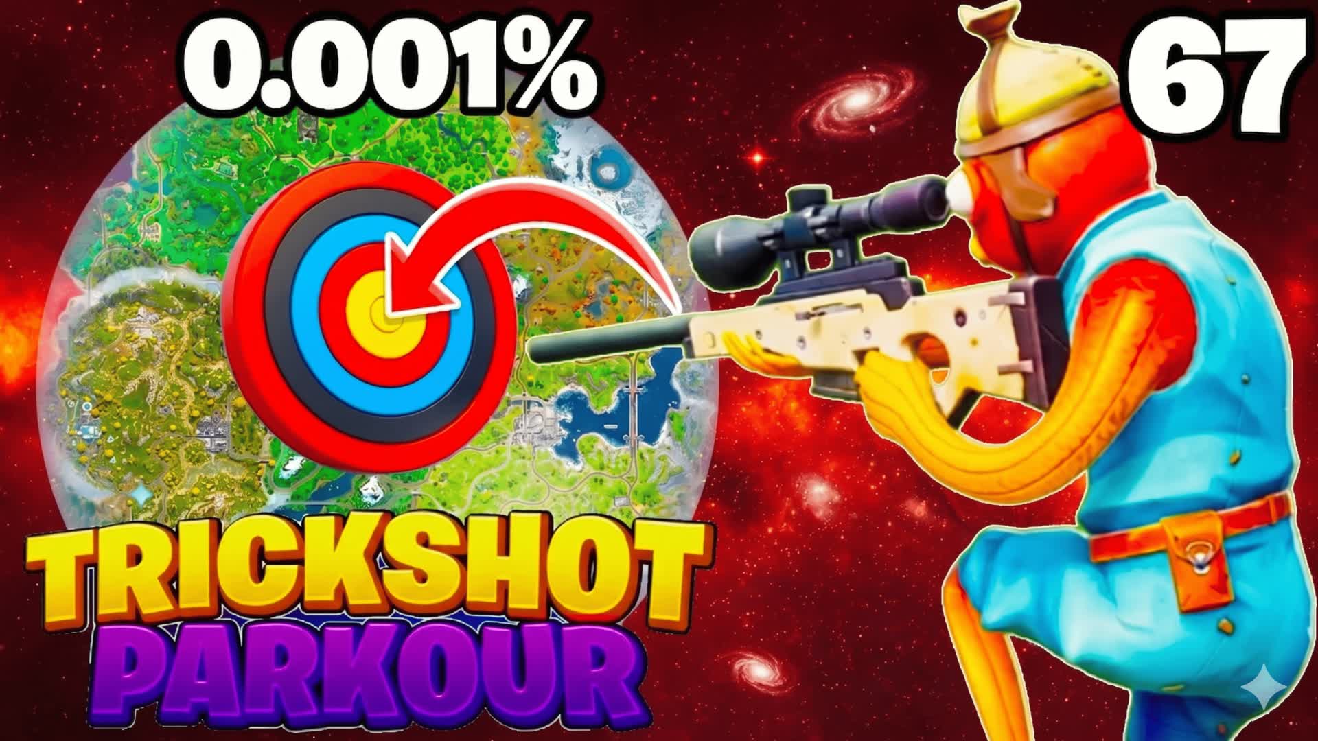 最終トリックショット パルクール🎯(125レベル!!)
