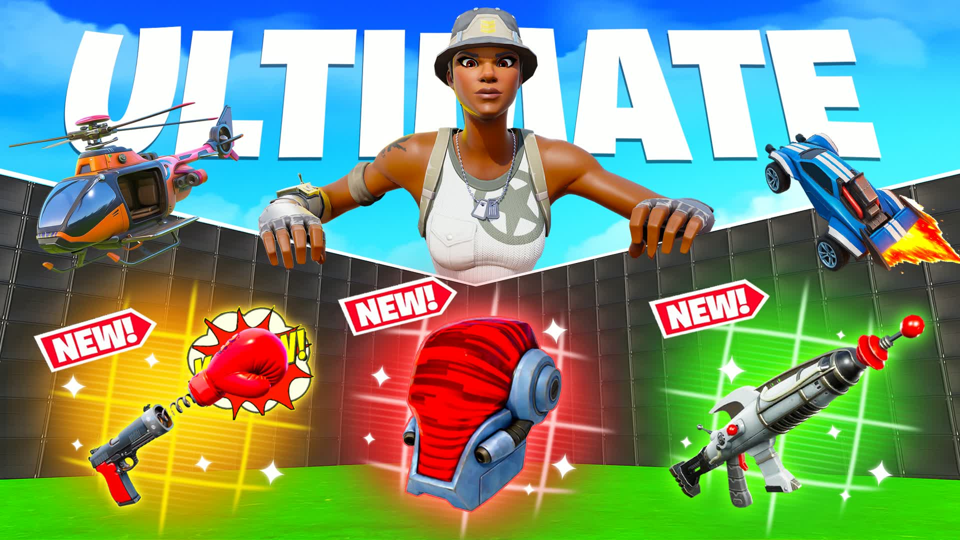 ULTIMATE 1V1 - 全武器 & 乗り物