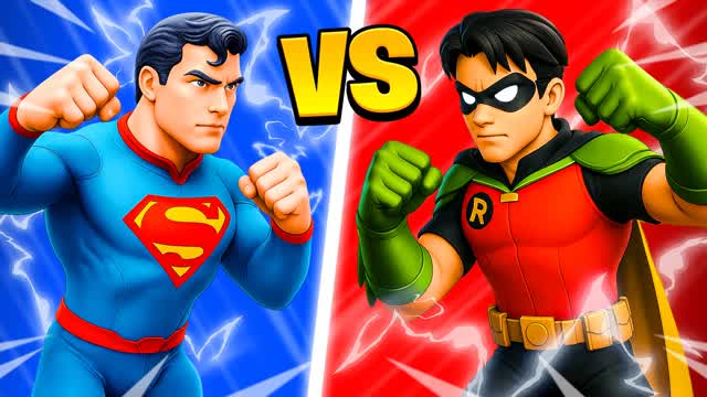 SUPERMAN VS ROBIN ⭐️RED VS BLUE 🔴🔵