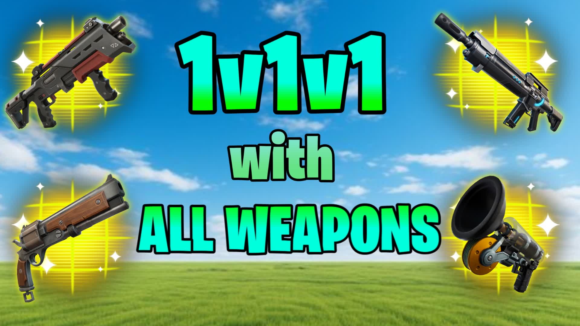 1v1v1 FFA With All Weapons