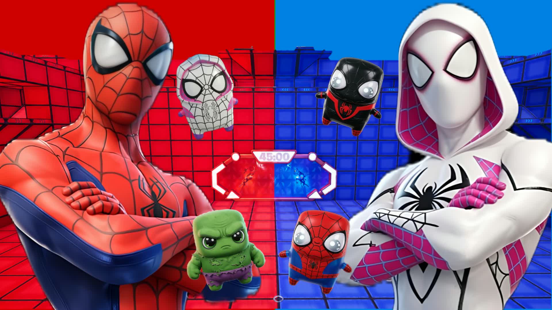 BRAND NEW SPIDER RED VS BLUE