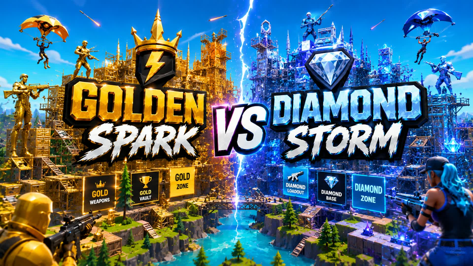 ⚡ GOLDEN SPARK VS DIAMOND STORM 💎