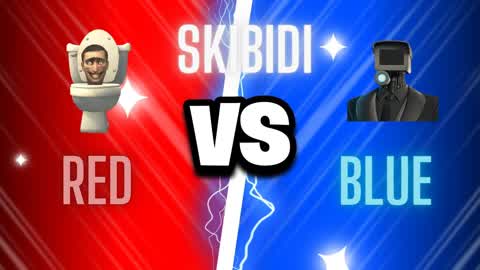 ❤️Skibidi Toilet Red VS Blue💙