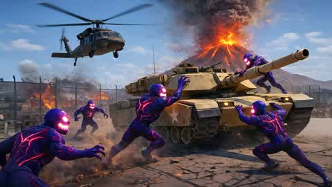 🌋 VOLCANO ZOMBIE TRAP DRIVE 🧟 FFA 🌋