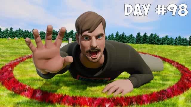 SURVIVE 100 DAYS IN CIRCLE 🧟