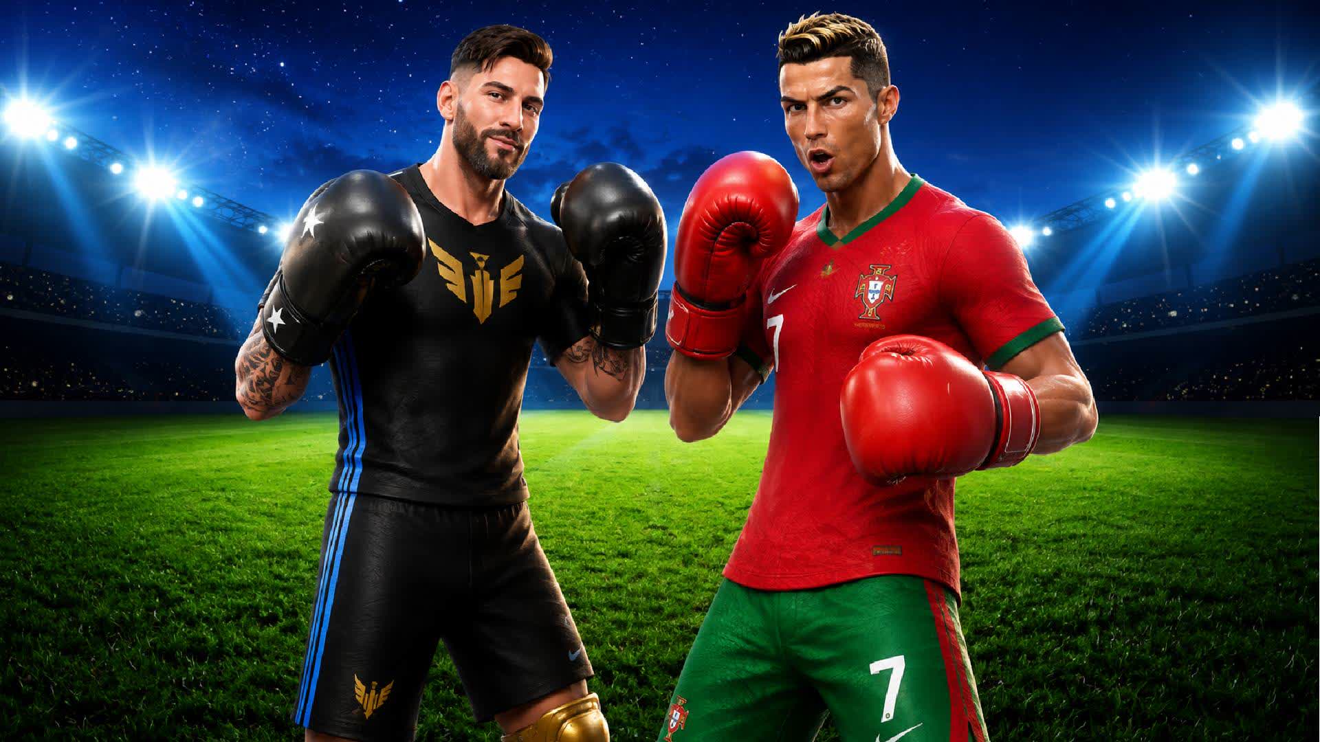 1V1 Cristiano Ronaldo VS Lionel Messi — Fortnite Creative Insel
