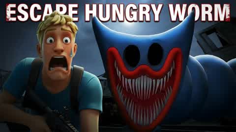 Escape from HUNGRY WORM 😈😨