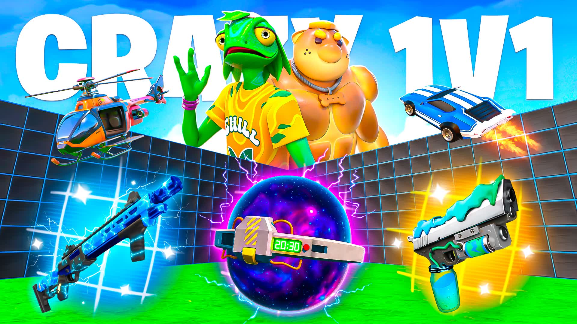 フォートナイト まとめ売り！！ CRAZY 1V1 FFA - ALL GUNS & RIDES 3256-2350-0756 by hozzy