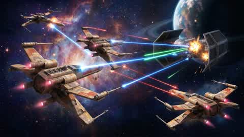 🛸STAR WARS FLIGHT FIGHT🛸