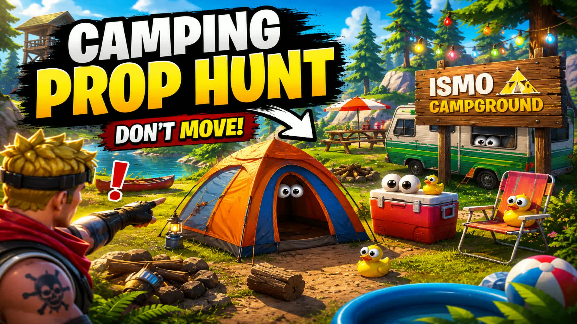 Prop hunt camping