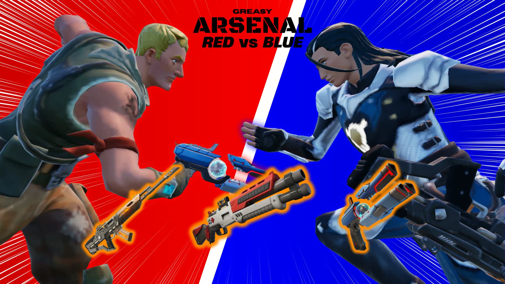 GREASY ARSENAL RED vs. BLUE