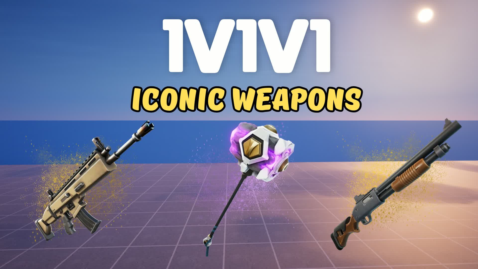 フリーフォーオール - 1v1v1 アイコニックな武器