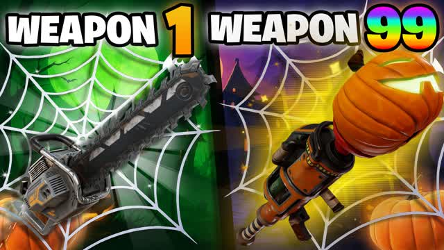 ⭐ CRAZY HALLOWEEN 🎃 GUN GAME 🎯 (1HP)