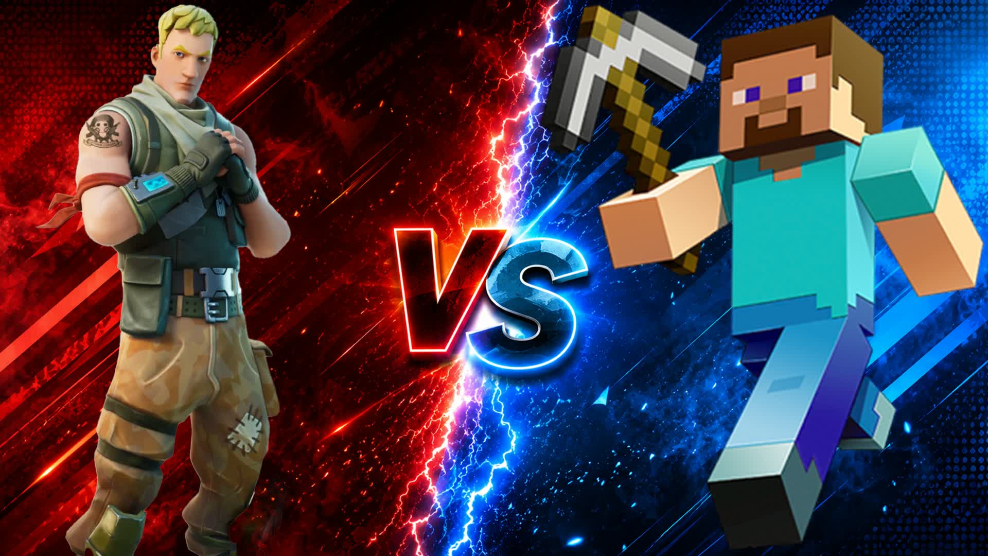 STEVE RED VS BLUE 🔵🔴