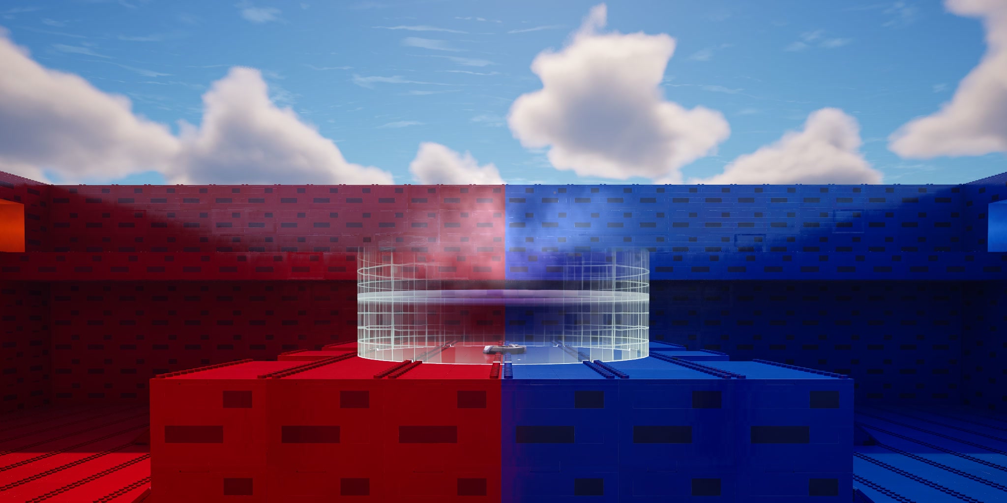 Plastic Red vs Blue