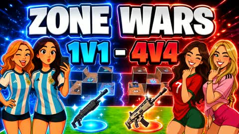 ZONE WARS 1v1-4v4 TIKTOK MAMITAS 💞