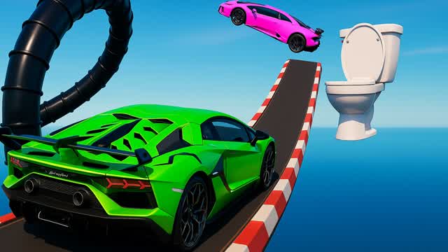 🚀 Toilet Tubes Ramp Challenge 🚽🎢🏎️🔥