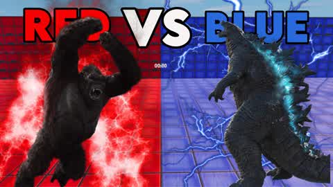 ⭐KONG VS WODZILLA⭐ I 🔴RED vs BLUE🔵 I