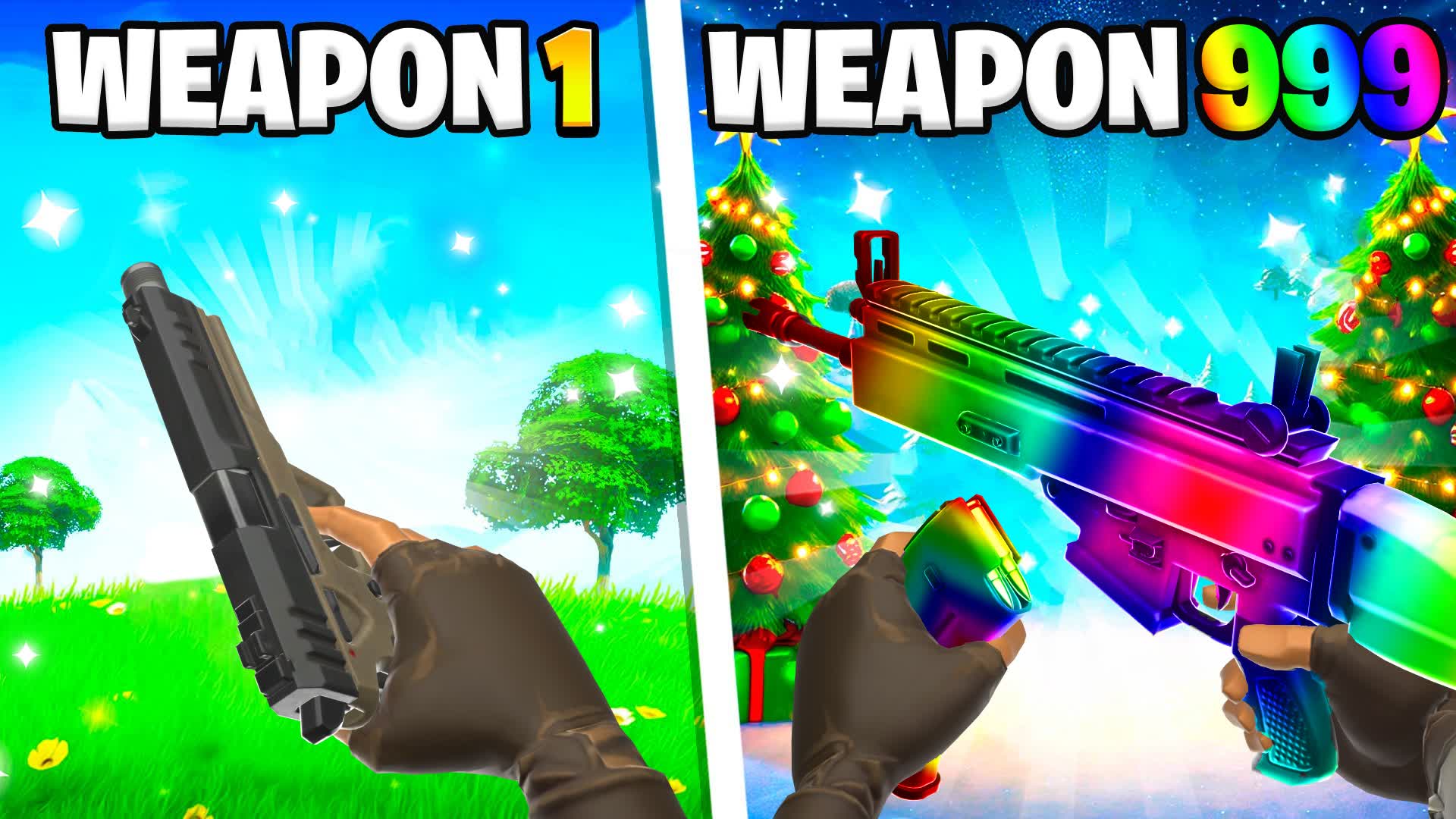 FIRST PERSON XMAS❄️GUN GAME🔫 ONE SHOT🎯