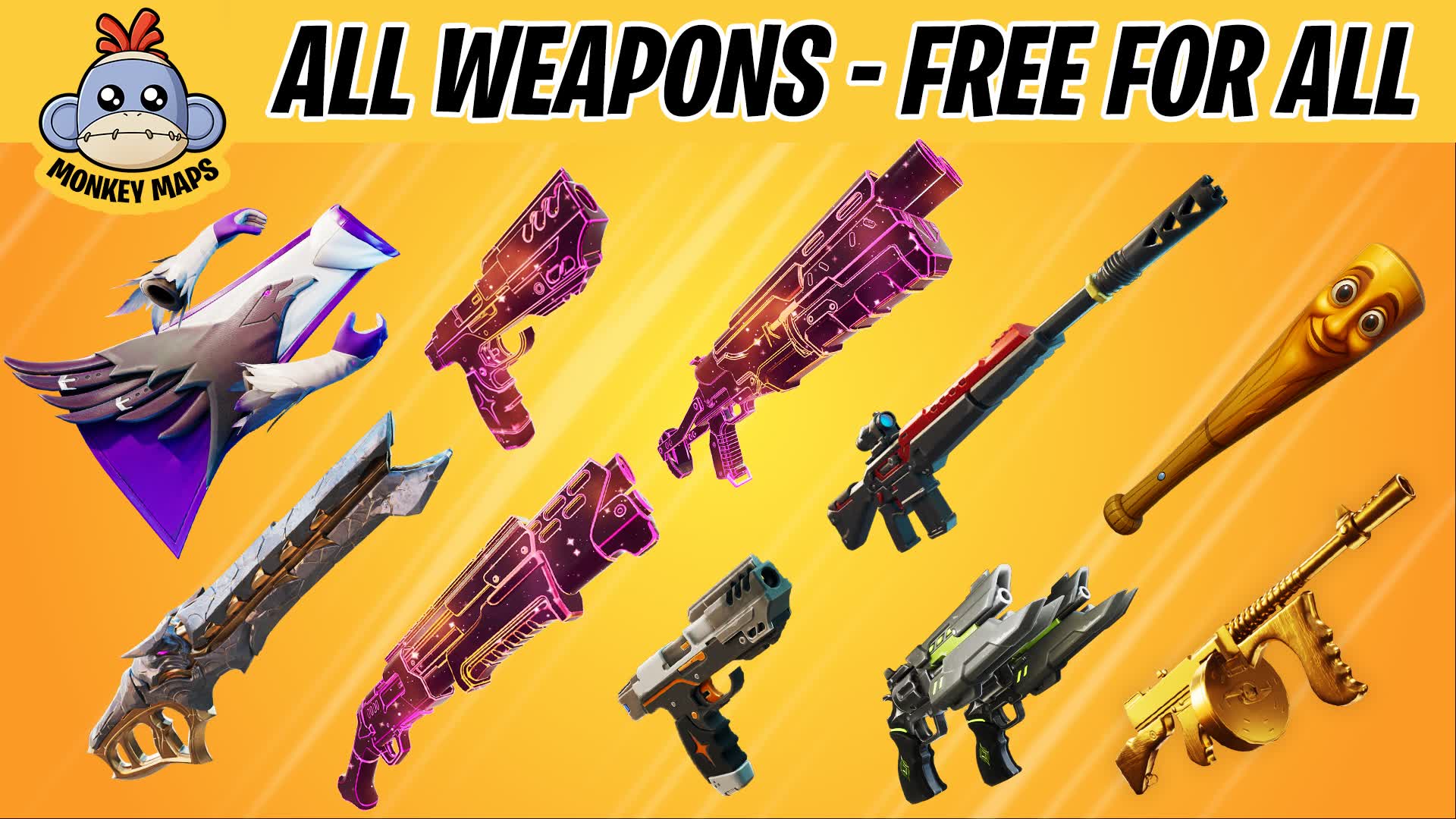 All Weapons - Free For All 2612-6741-8261 by mrmonkeyfn - Fortnite ...