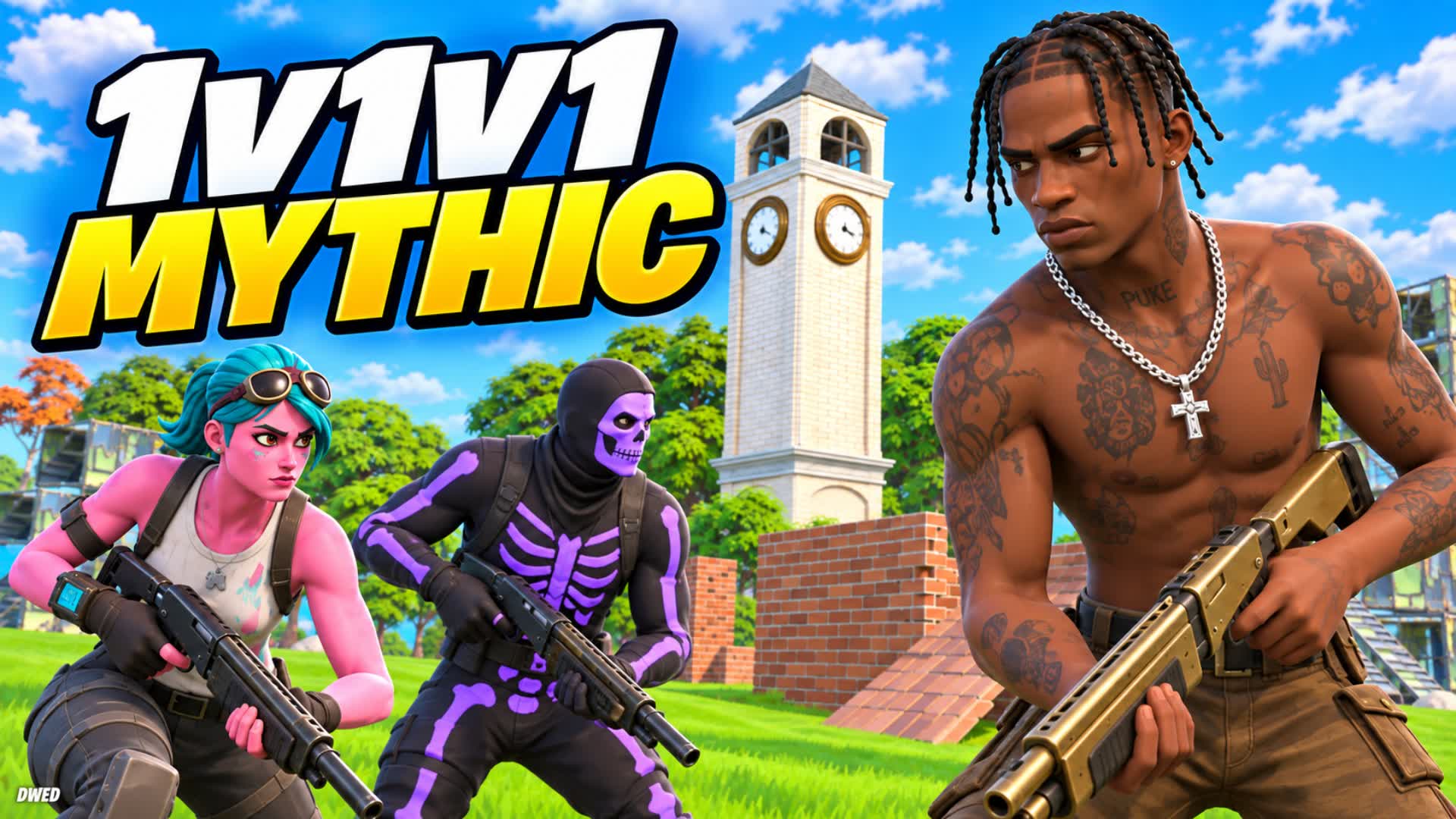 1V1V1 MYTHIC - ADVENTURE - Fortnite island 6585-8383-3701 by gang.omega
