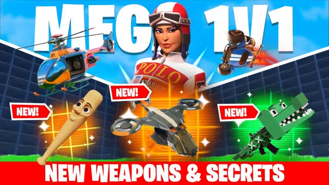 MEGA 1V1 WITH EVERY GUN & CARS