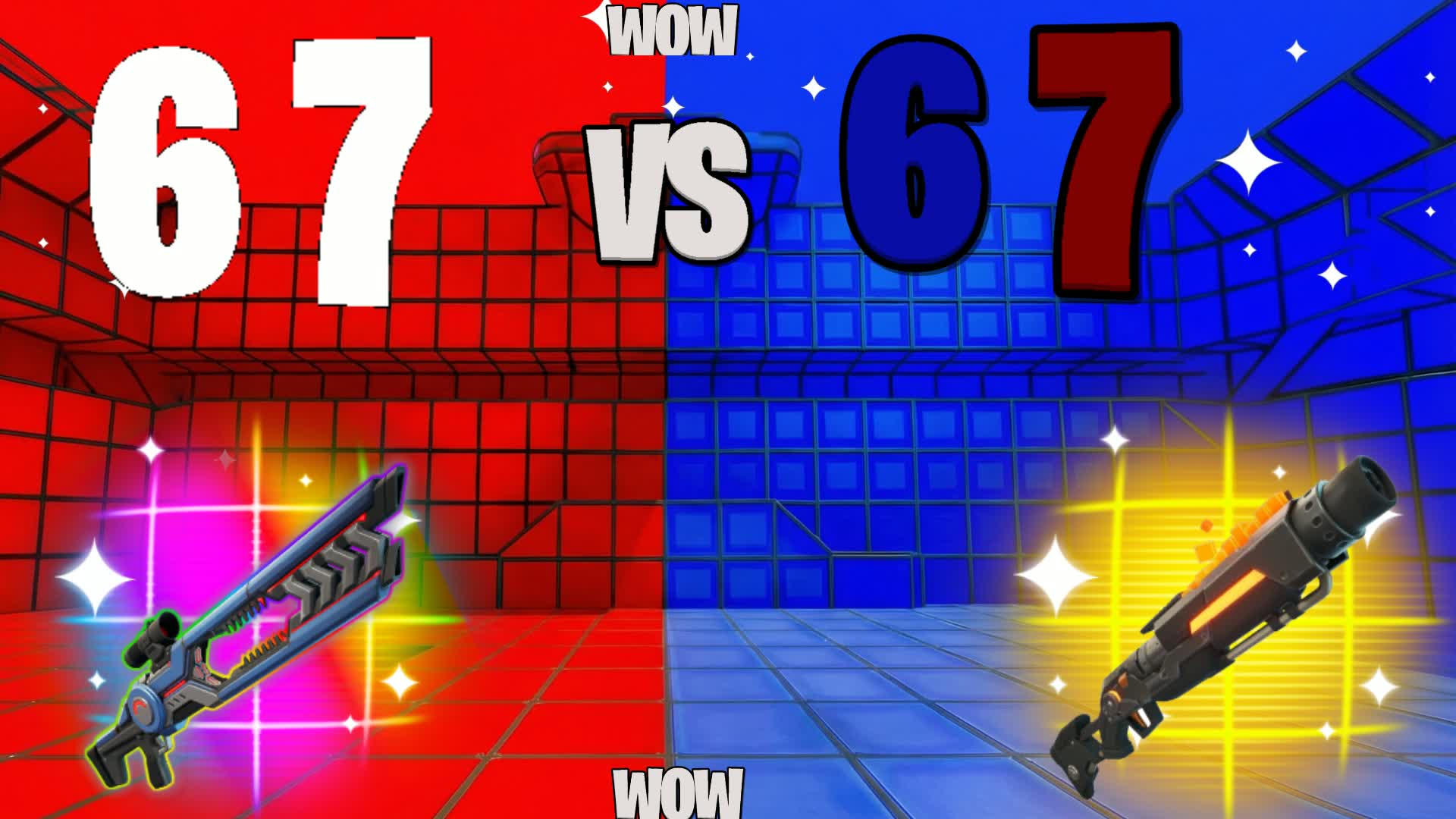 NEW 67 RED VS BLUE🔴🔵ALL GUNS