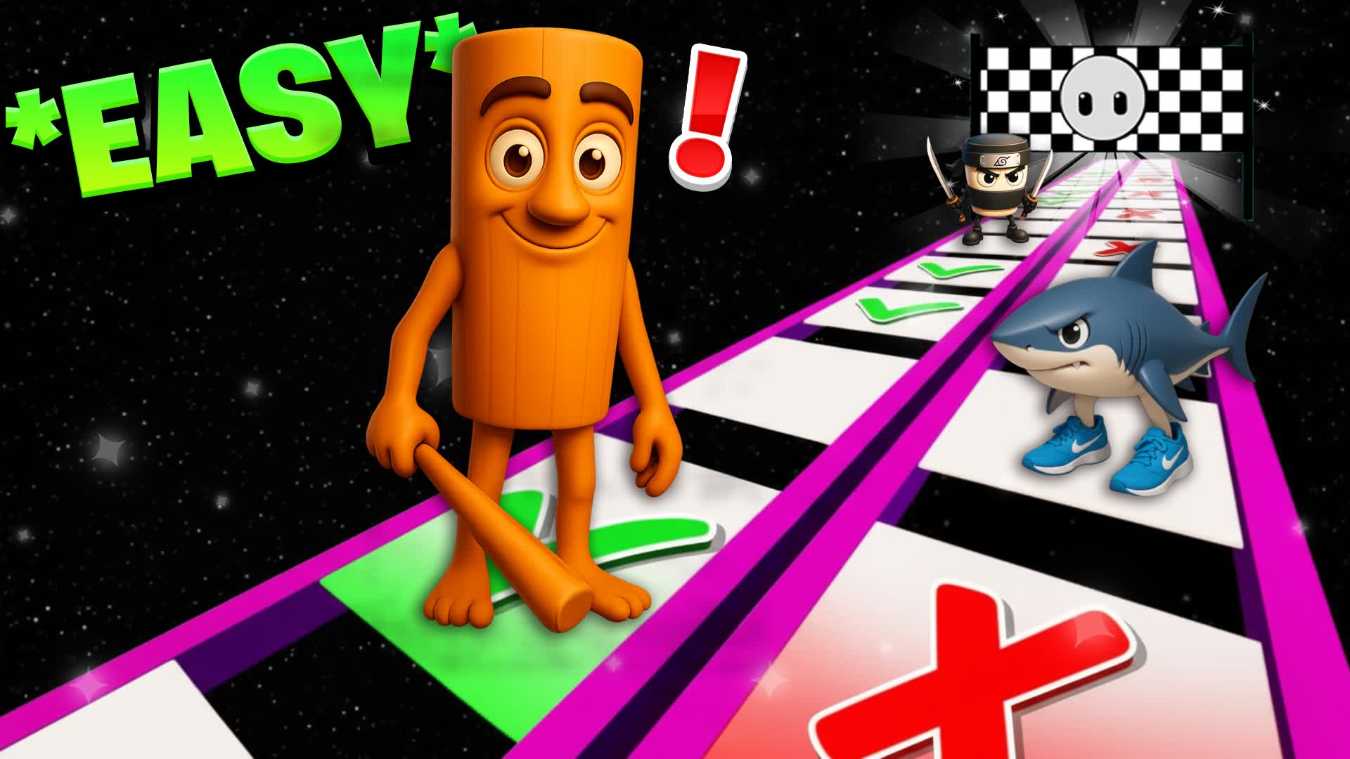 💎GLASS BRIDGE⭐VERY EASY OBBY🌈