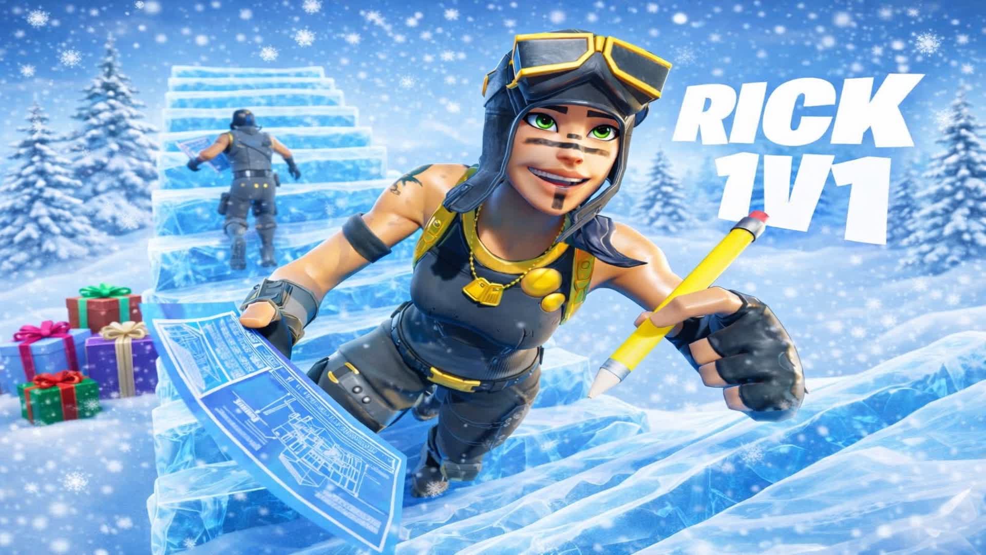 RICK 1V1 BUILD FIGHTS📝