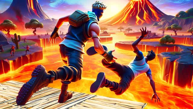 CRAZY EDIT WARS VOLCANO!🔥