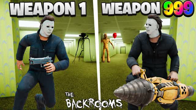 BACKROOMS GUN GAME 🔫 ONE SHOT 🎯