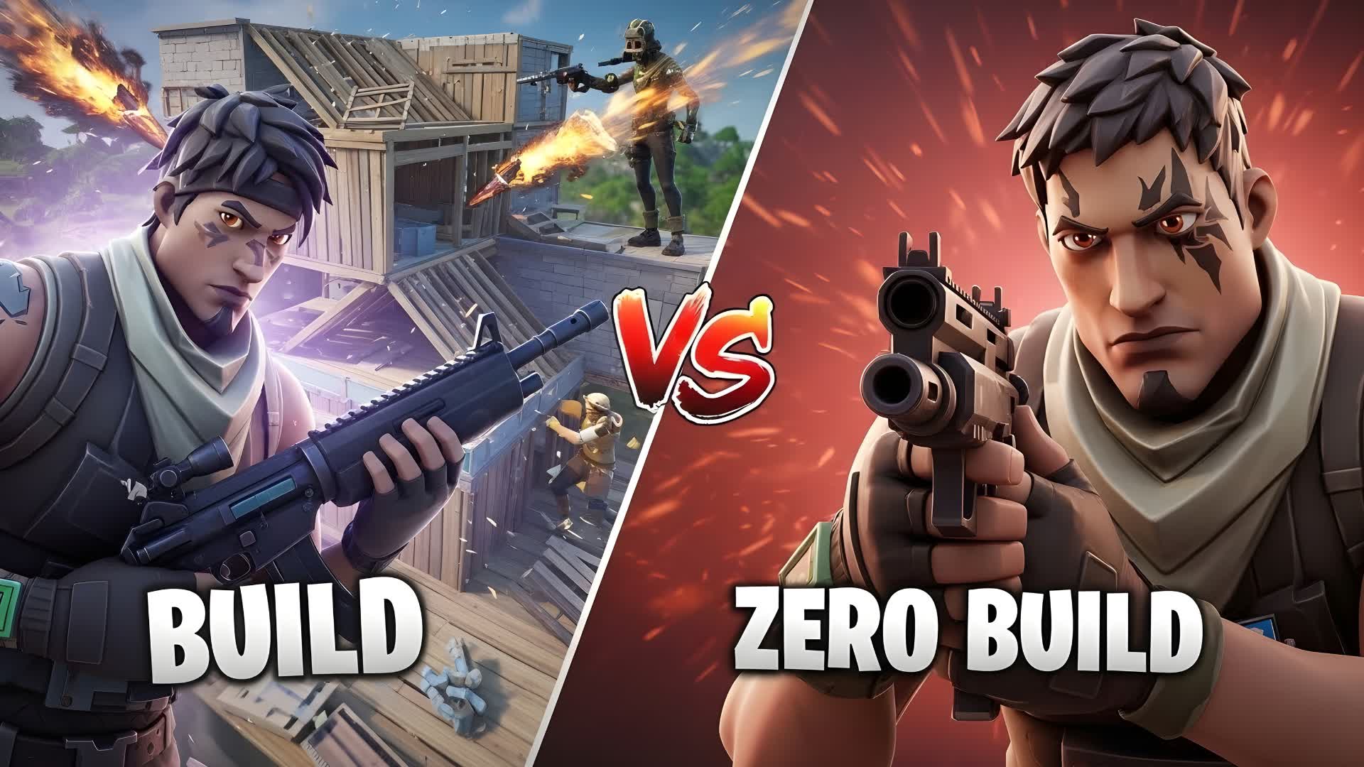 PVP RED VS PURPLE BUILD AND ZERO BUILD