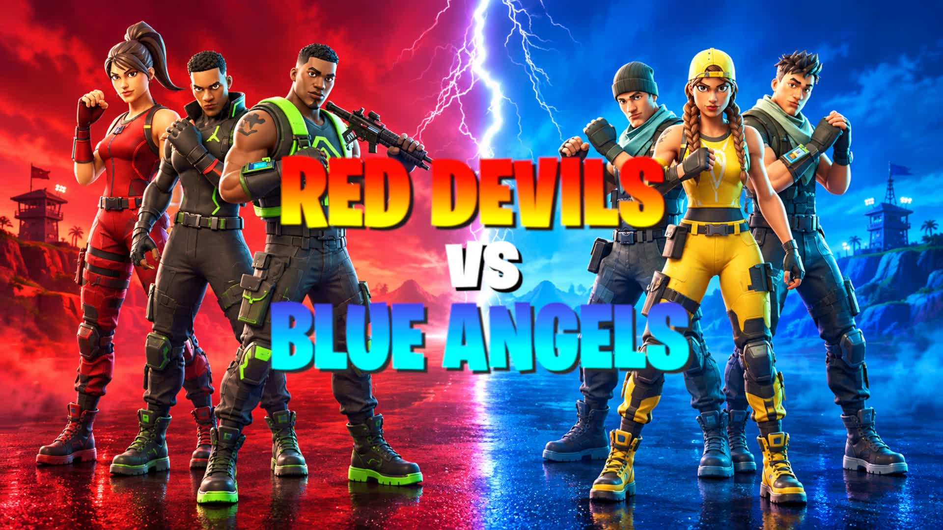 Red Devils vs Blue Angels