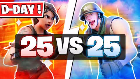 🔴 D-DAY BATTLEGROUND - 25 VS 25