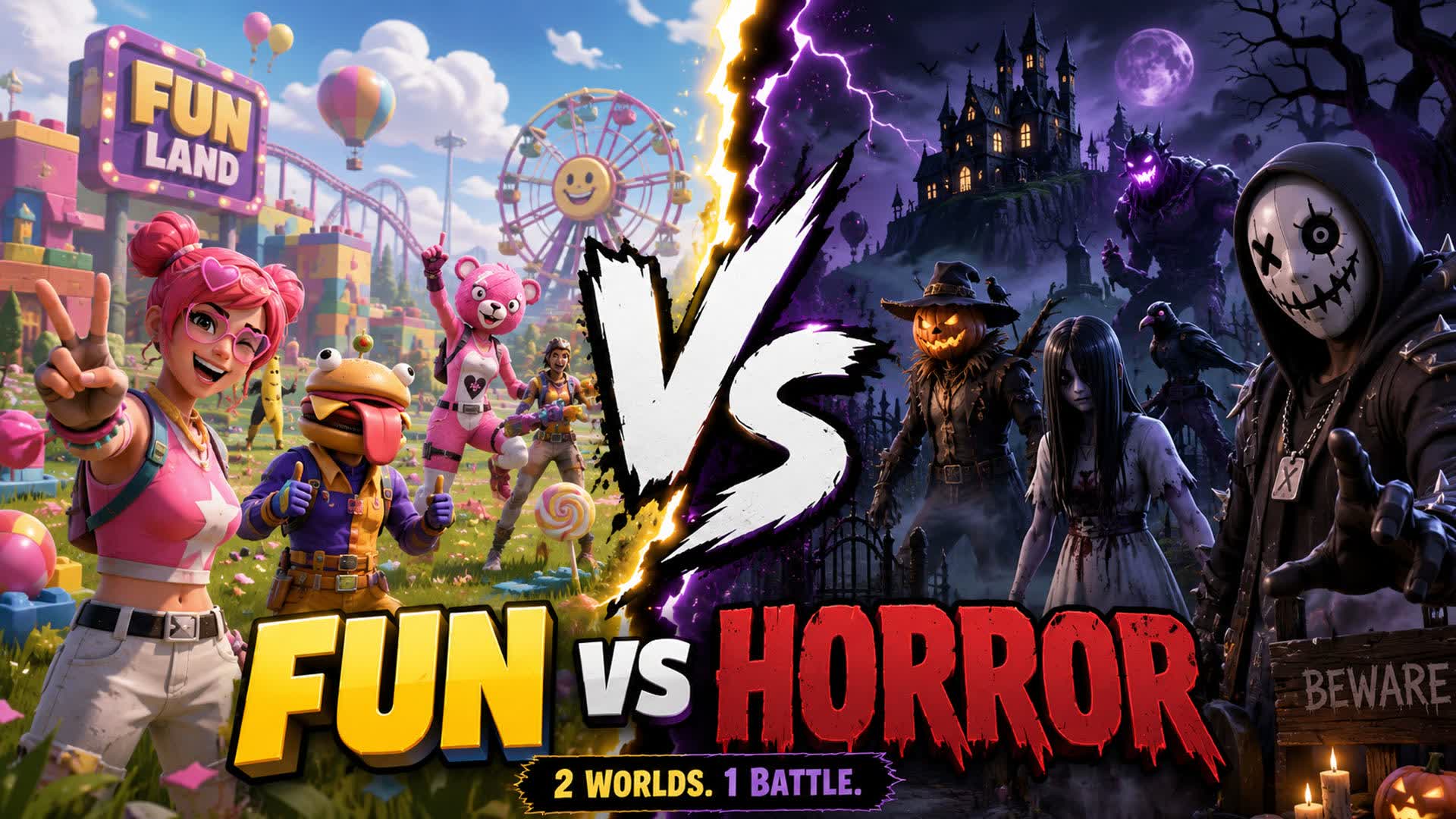 🧟‍♂️ HORROR vs FUN 🥳