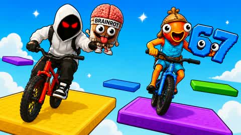 Bicycle Parkour For Brainrot