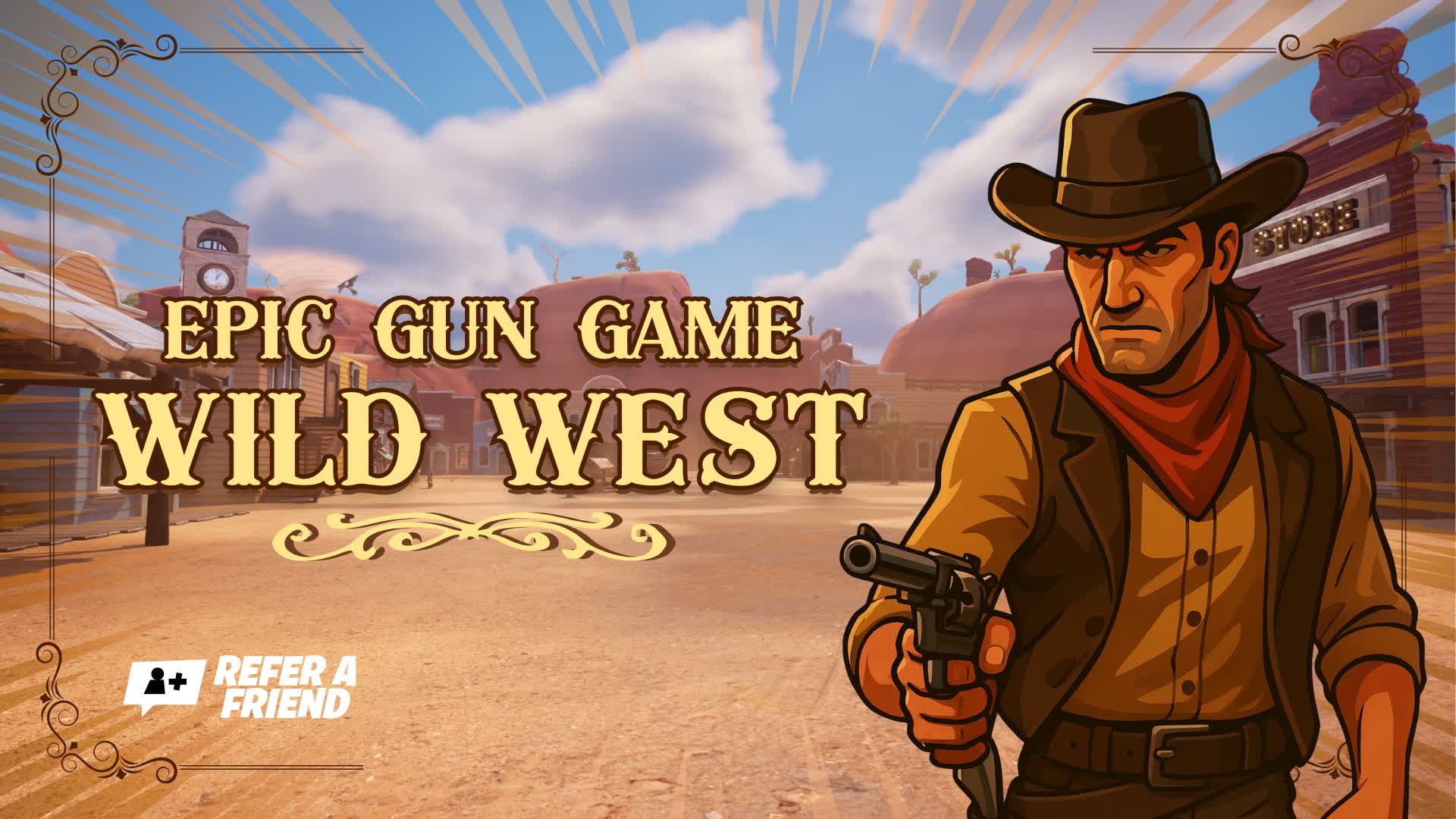 EPIC GUN GAME - WILD WEST-WESTERN FIGHT