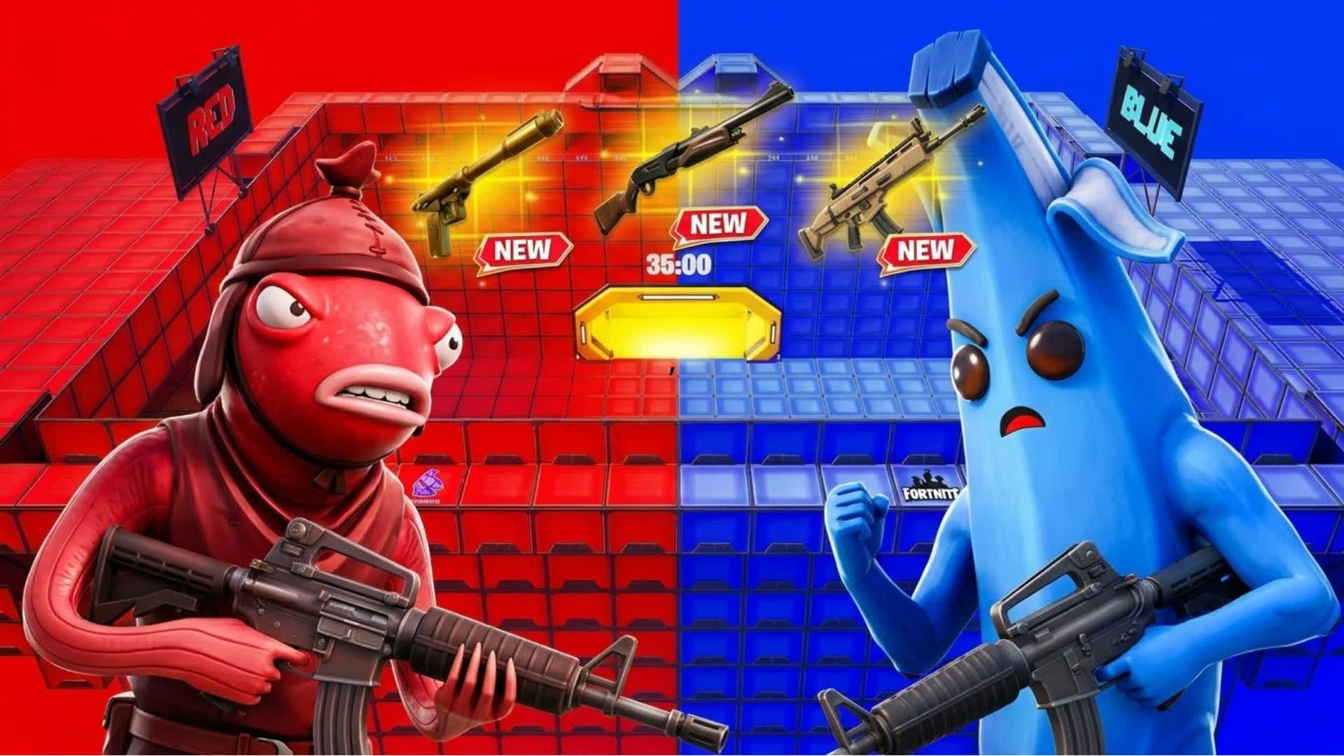 BANANIN VS FISH STICK SUPERPOWERS RVB — Fortnite island 9168-7604-1858 by Cﱞlﱞixﱞx