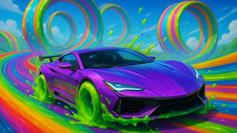 NITRO SLIME MEGA RAMP : A GOOD RACE