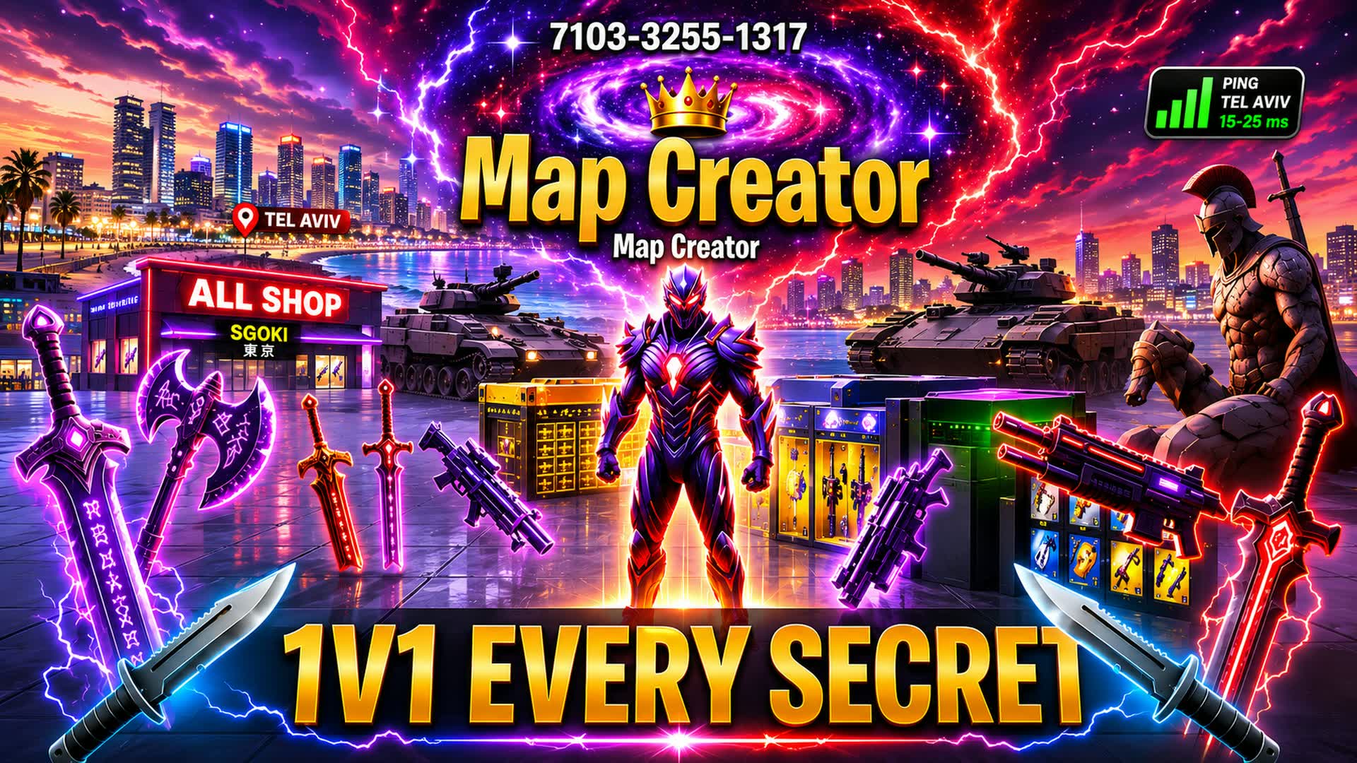 🤫1v1 EVERY secret — Fortnite island 7103-3255-1317 by kai_eliel8595