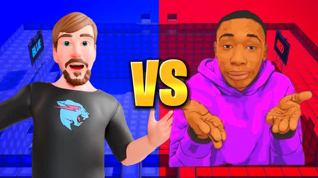YOUTUBER VS TIKTOKER RED VS BLUE 🔴🔵
