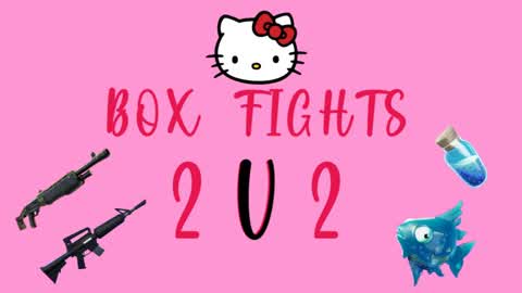 2v2 BOX FIGTHS  Hello Kitty