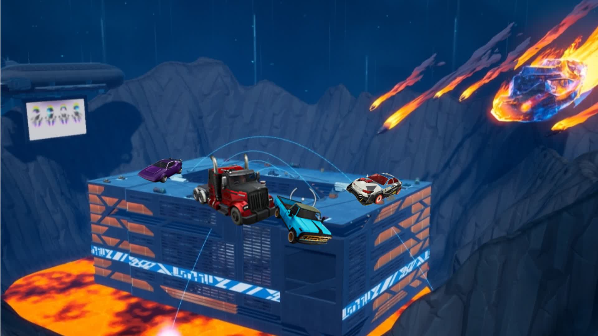 Sumo Car push volcano