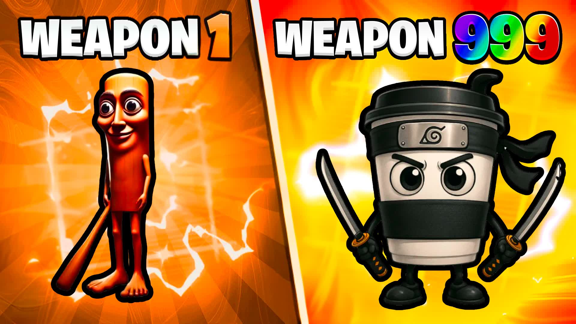 SUPER CHAOS MEME GUN GAME 🌟 ONE SHOT 🎯
